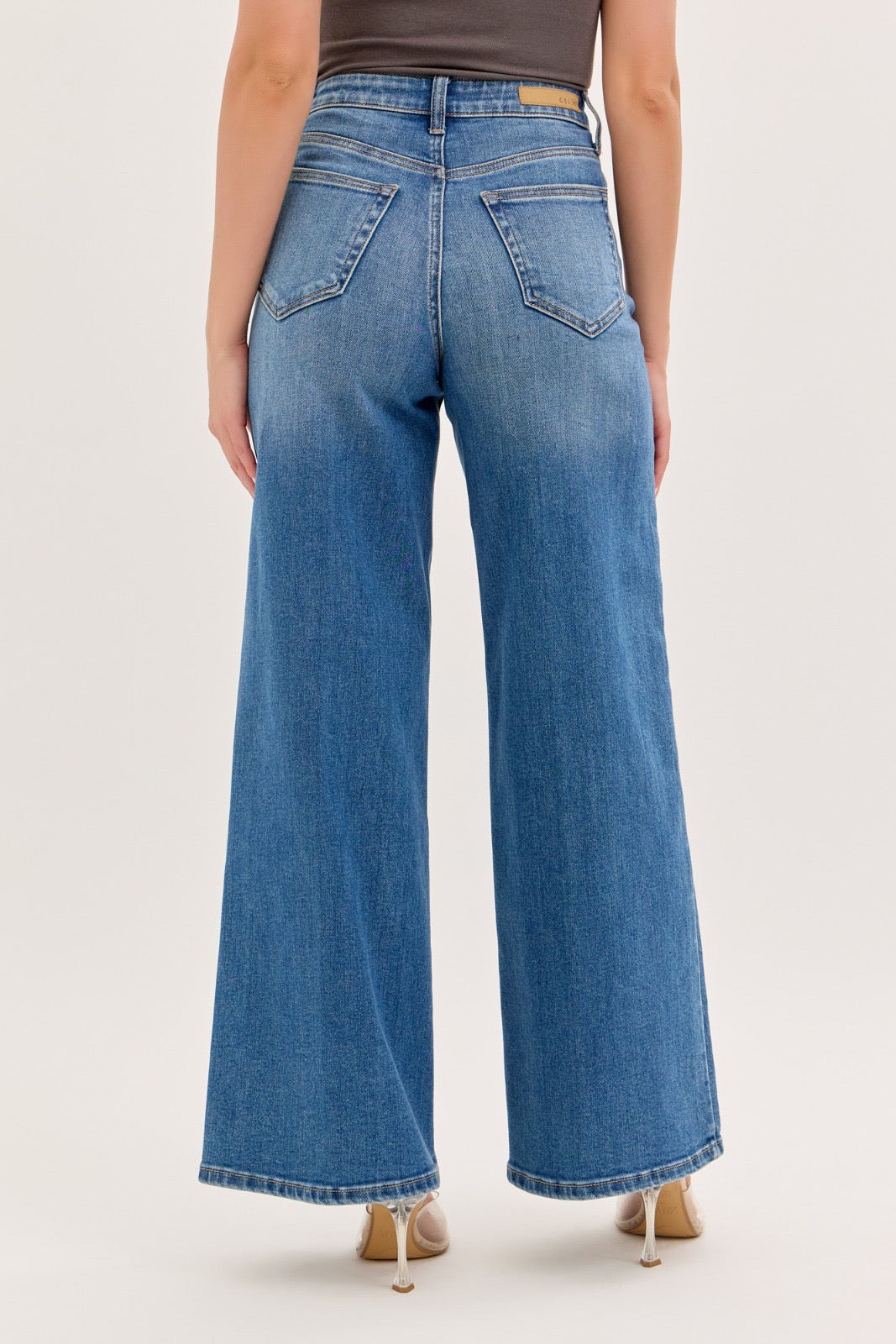 High Rise Wide Leg Denim