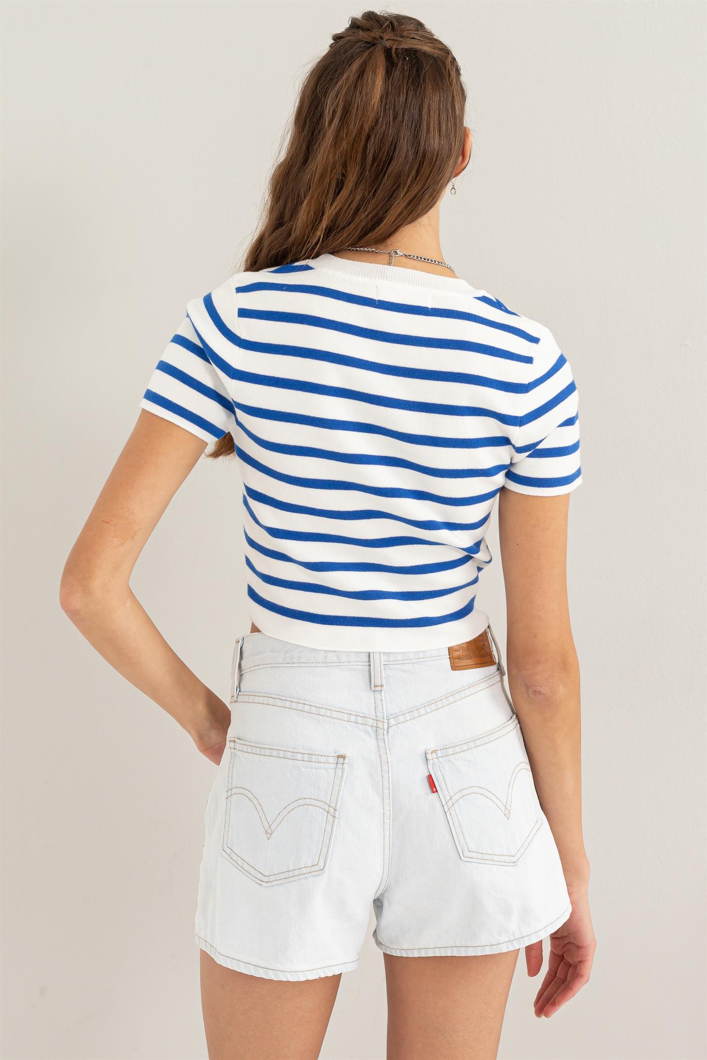 Cropped Striped Top