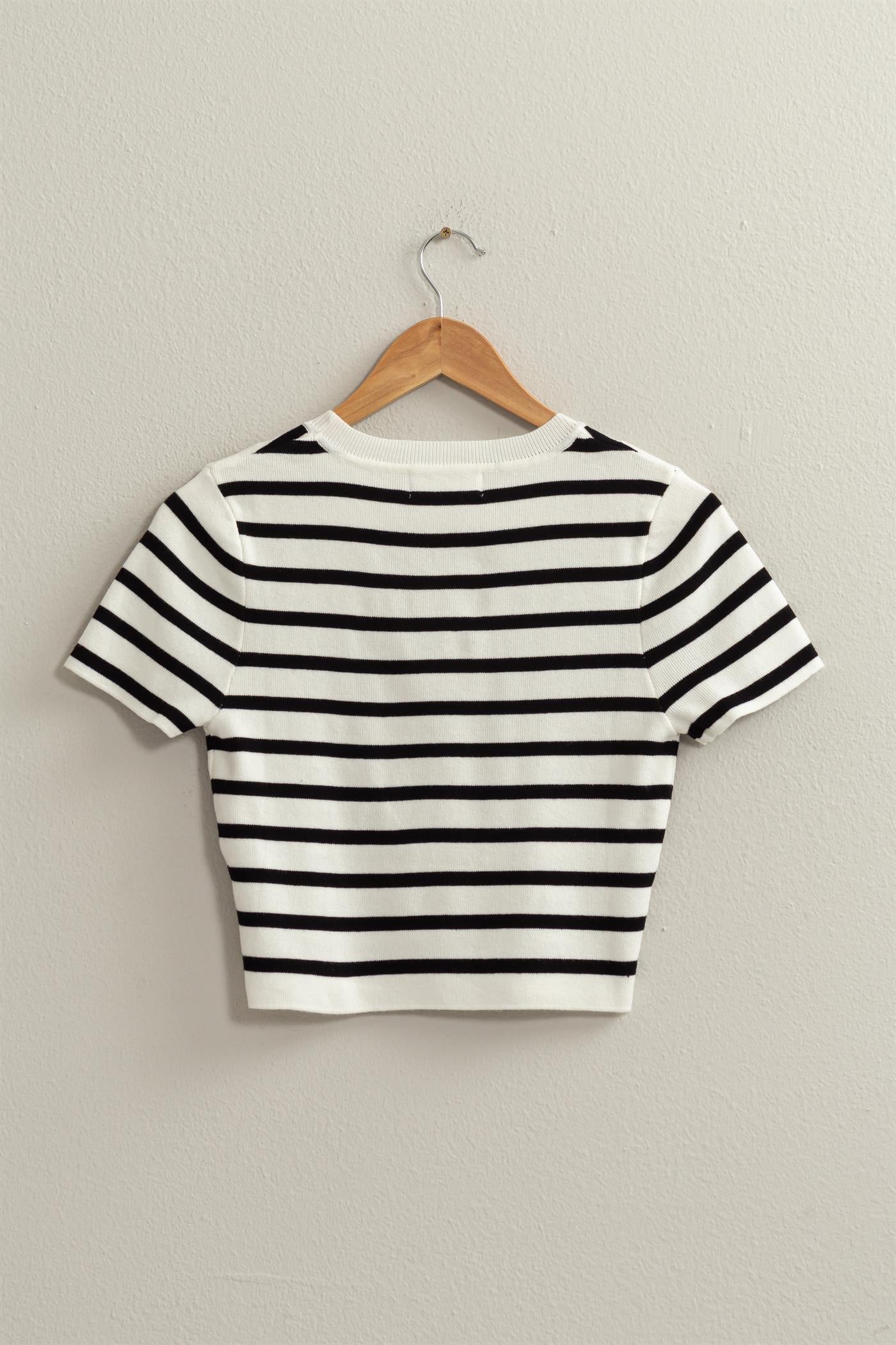 Cropped Striped Top
