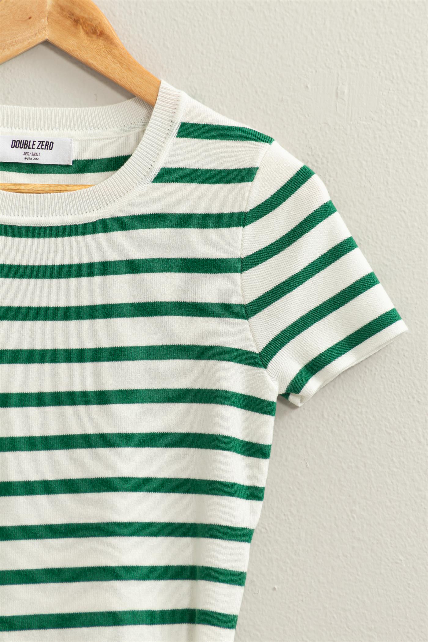 Cropped Striped Top