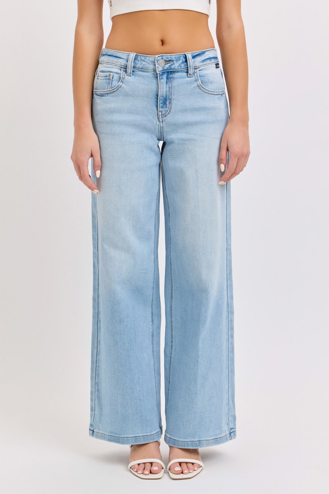 Light Wash Wide Leg Jeans