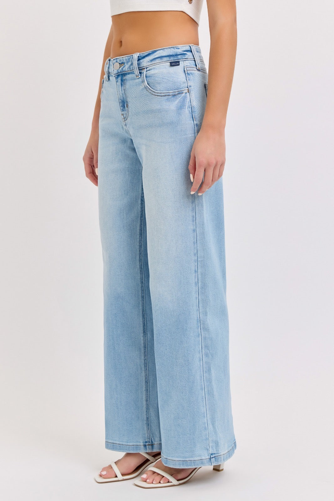 Light Wash Wide Leg Jeans