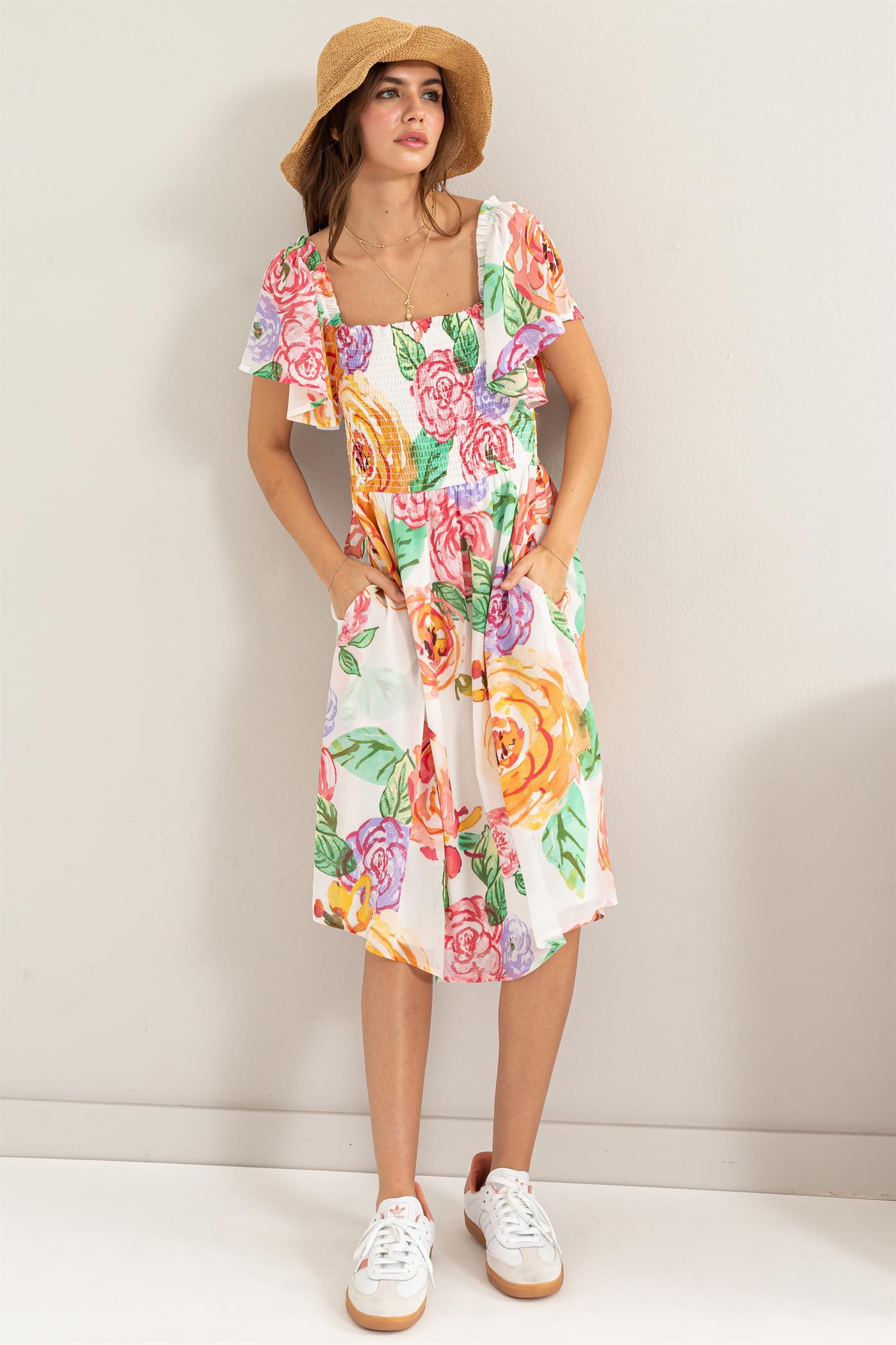 Multi Flower Dress