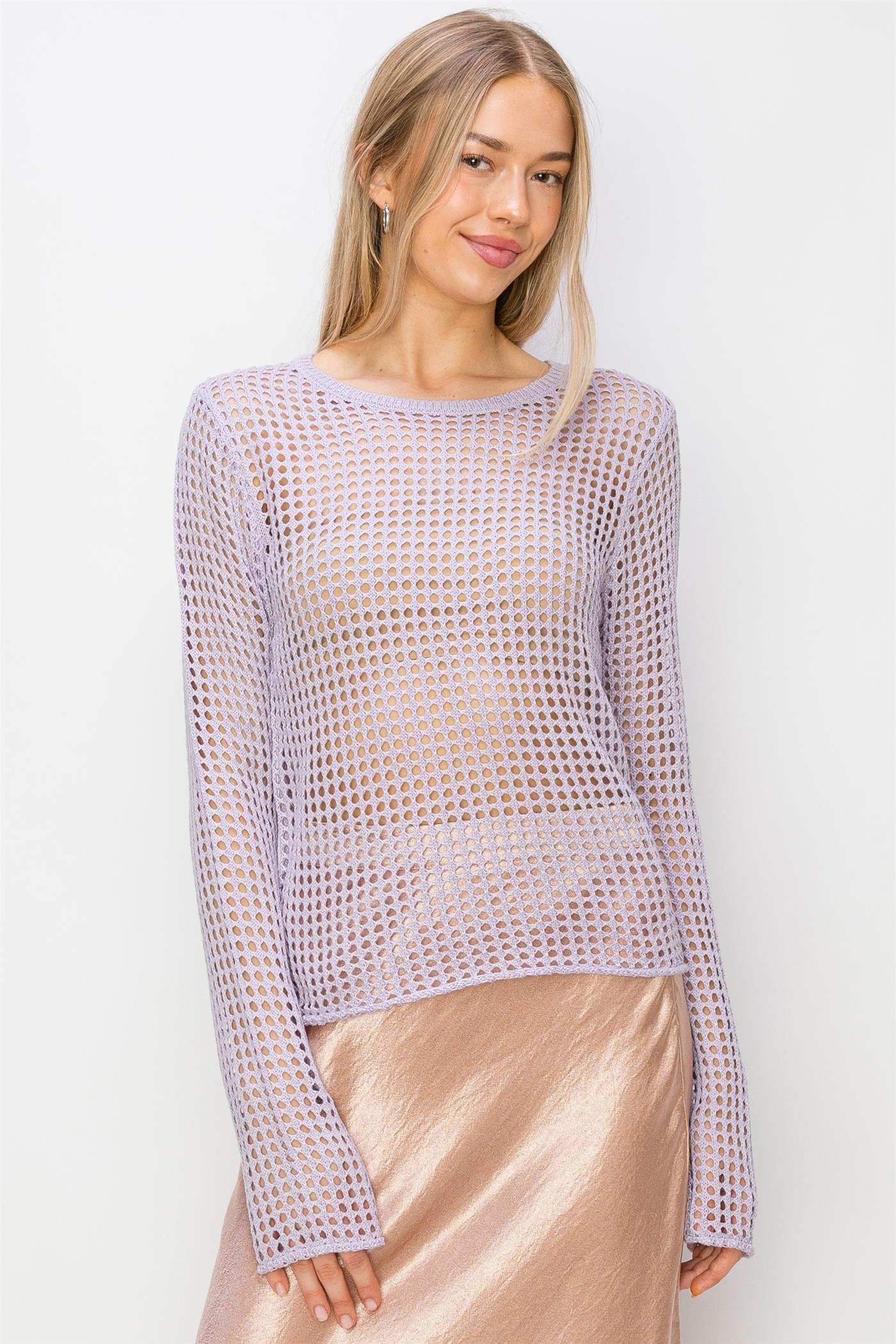 Mesh Knit Sweater