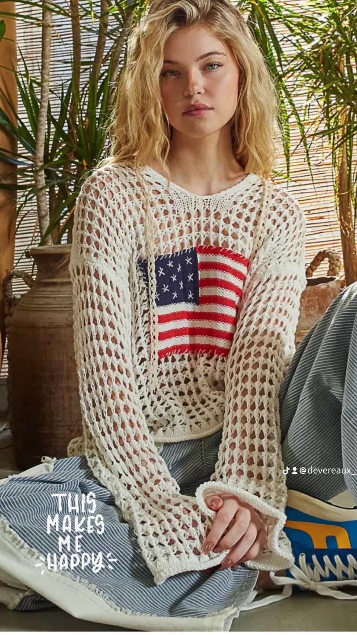 American Flag Sweater