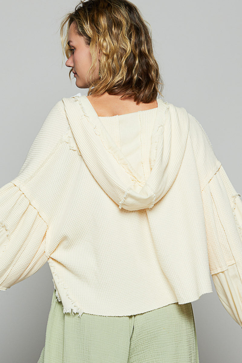 Cream Cropped Jacket