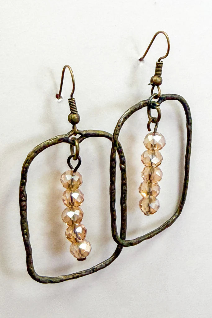 Champagne Crystal Suki Earrings