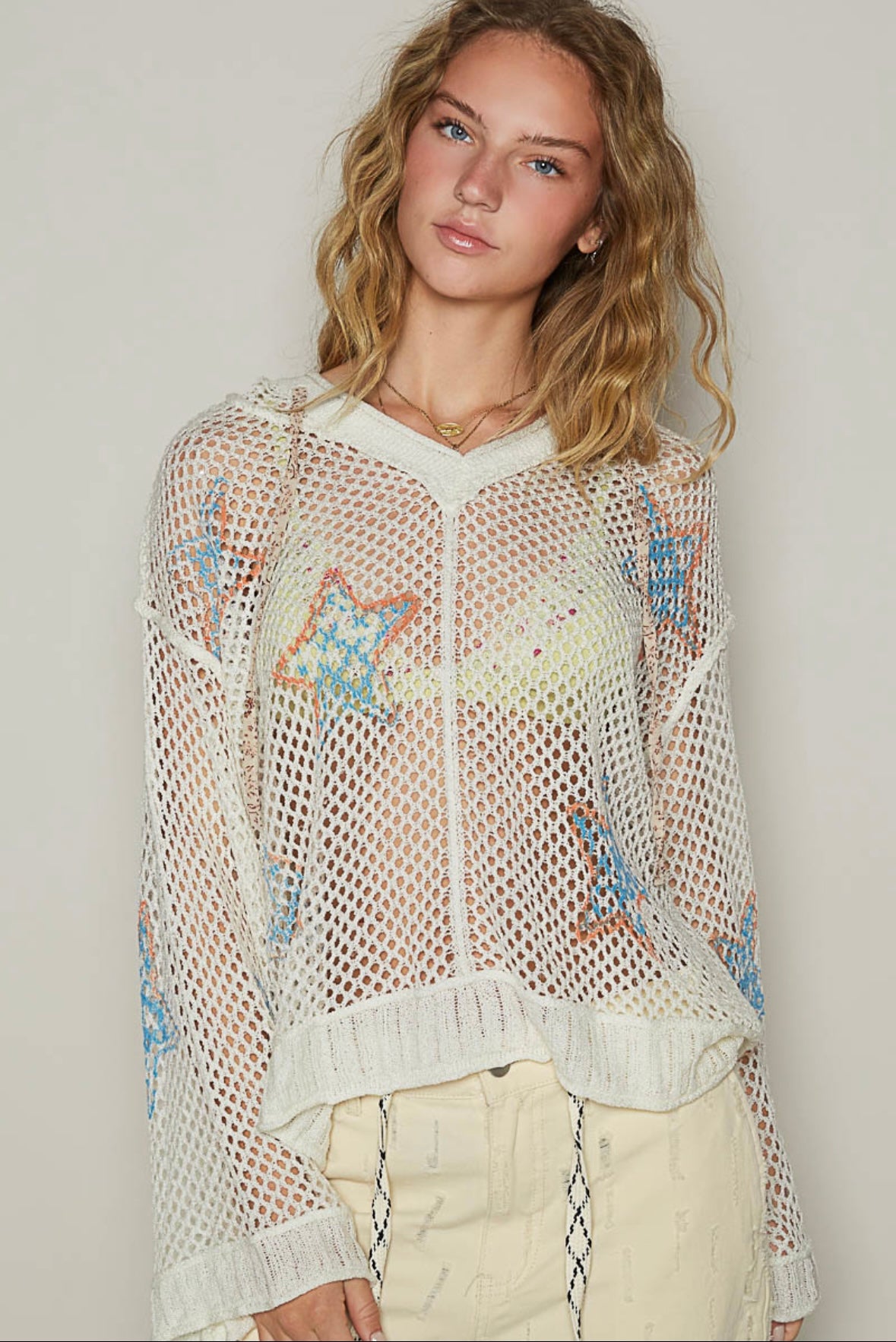 Hoodie Sweater with Stars