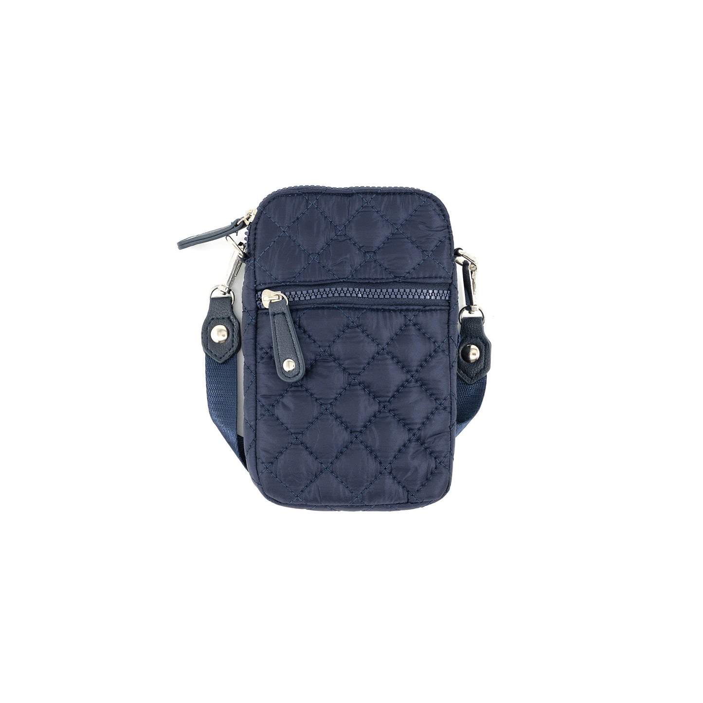 Navy Quilted Cellphone Holder