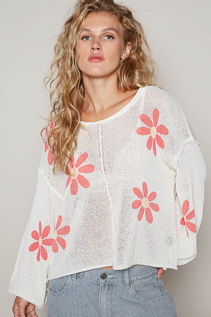 Flower Lightweight Sweater