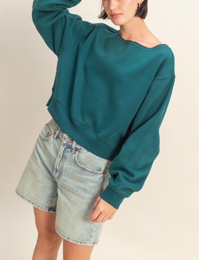 Deep Green Knit Top