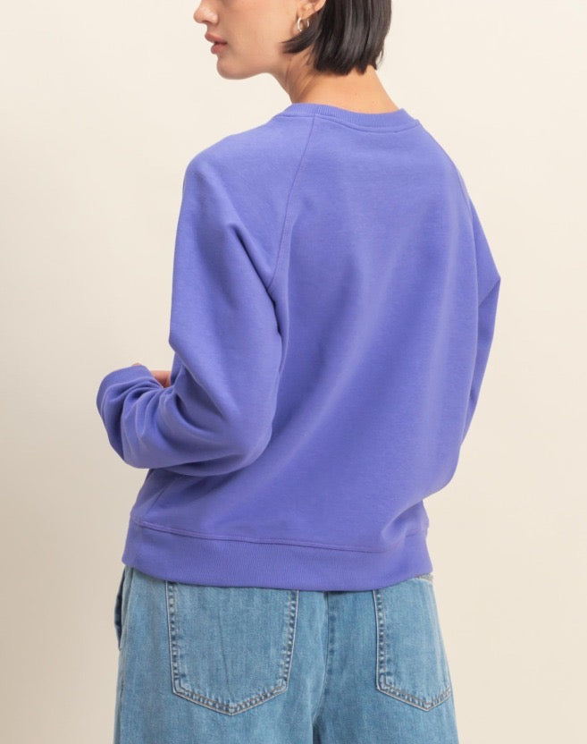 Purple Sweatshirt Top