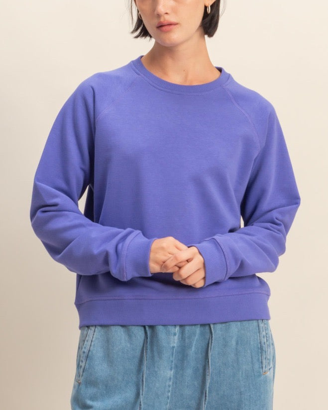 Purple Sweatshirt Top