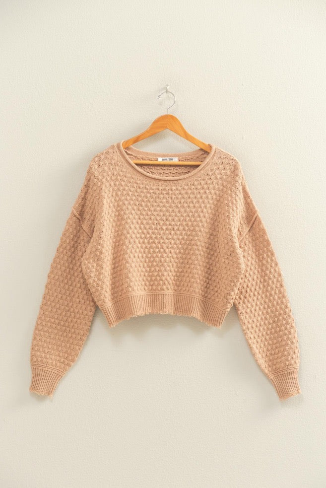 Dark Taupe Knit Sweater