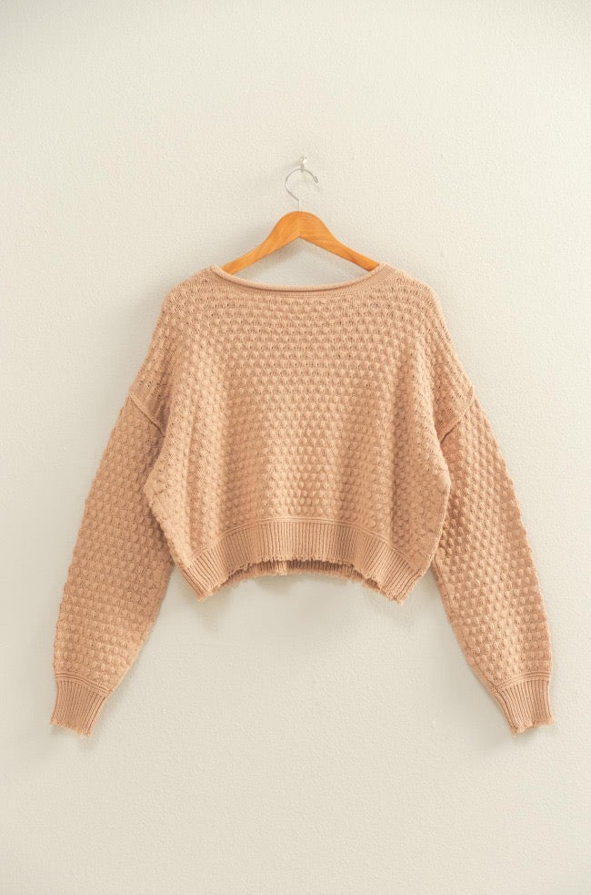 Dark Taupe Knit Sweater