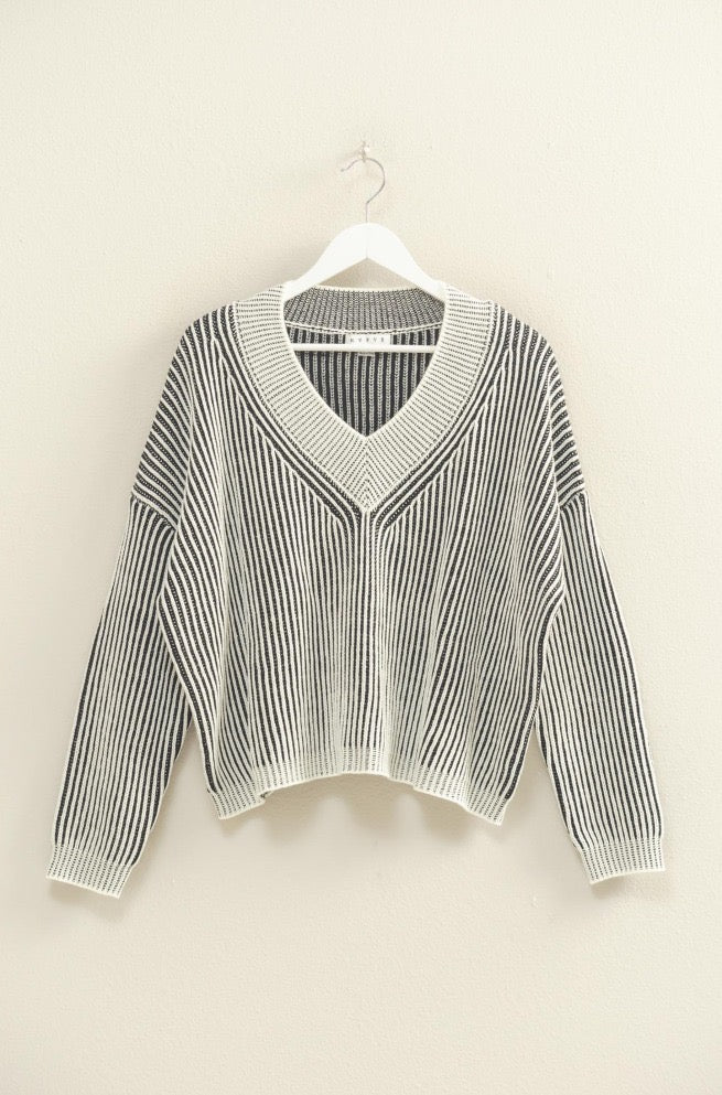 Black V-Neck Sweater