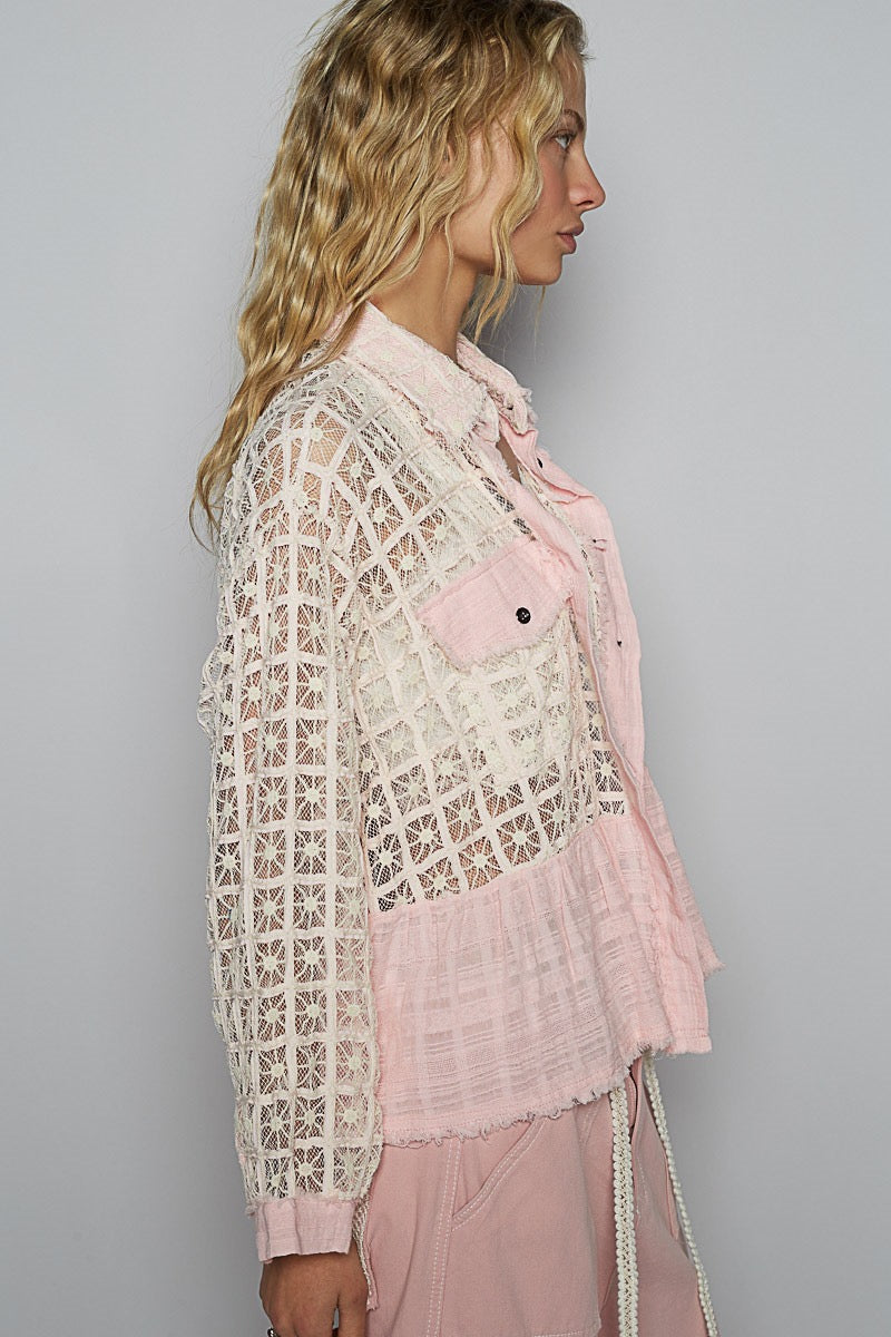 Pink Woven Top