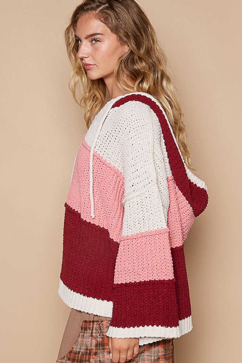 Multi Sweater with Hood