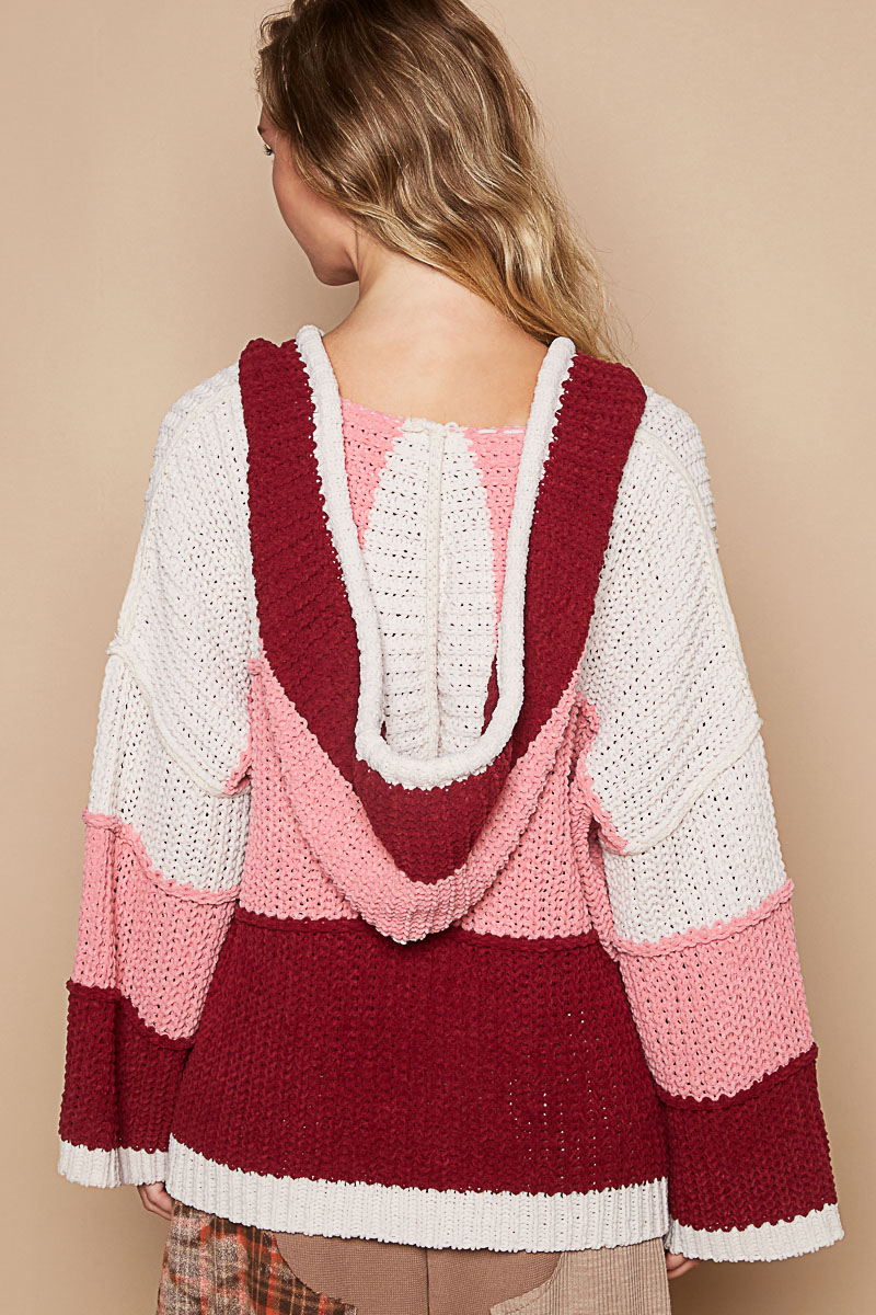 Multi Sweater with Hood