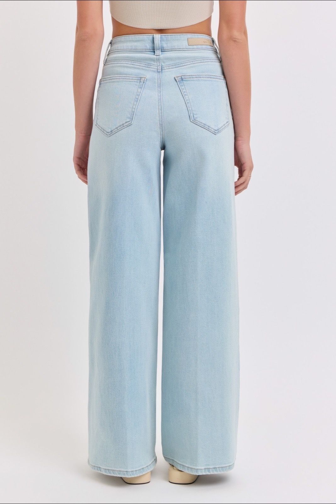 High Rise Wide Leg Denim