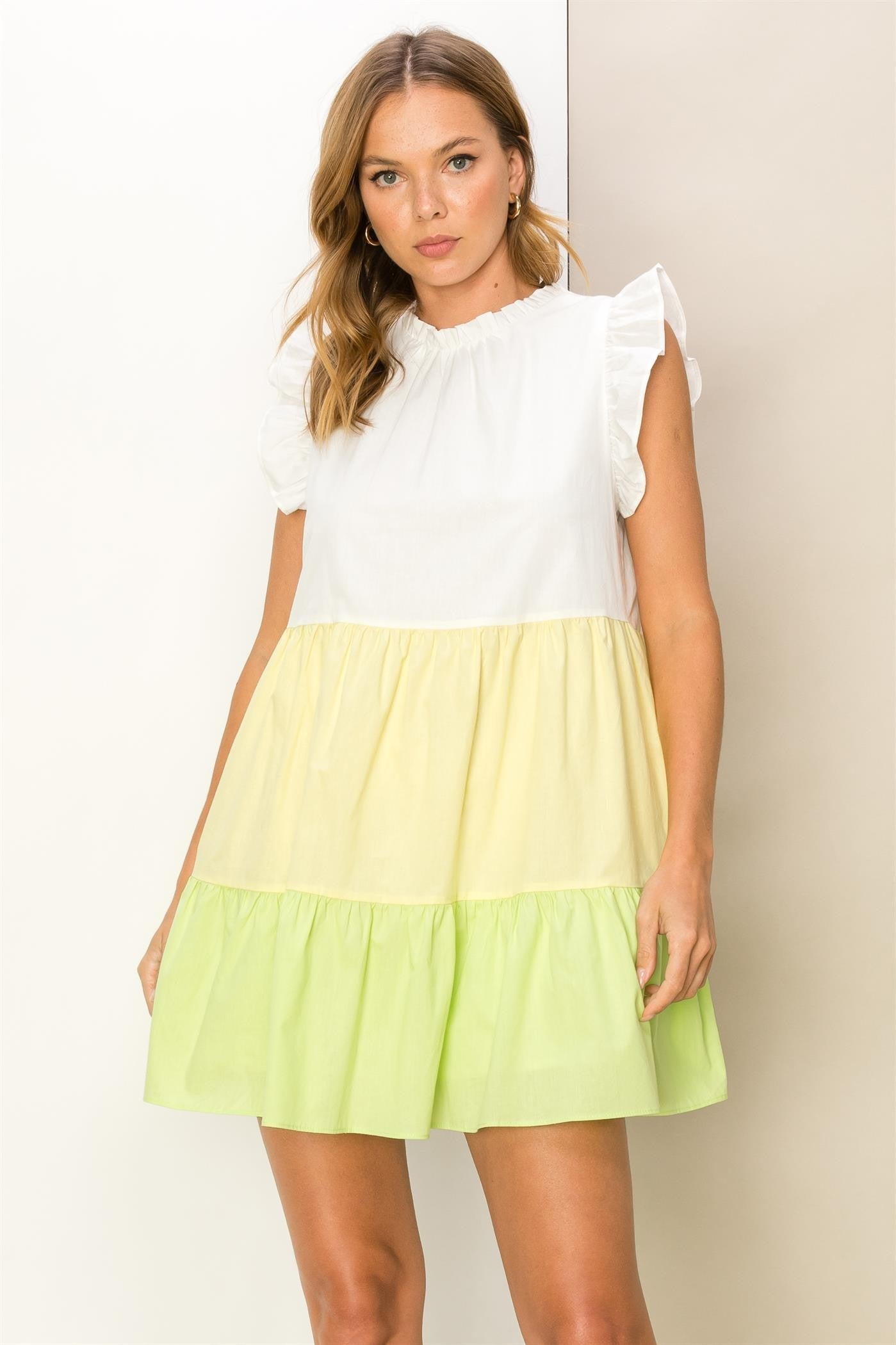 Multi Color Babydoll Dress
