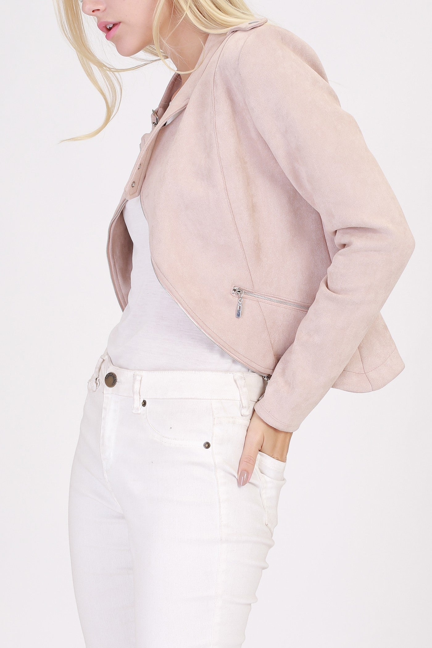 Beige Suede Jacket