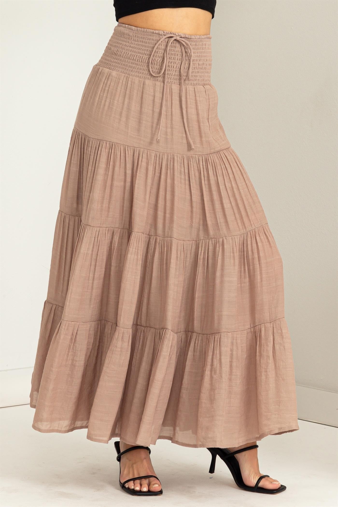 Taupe Maxi Skirt