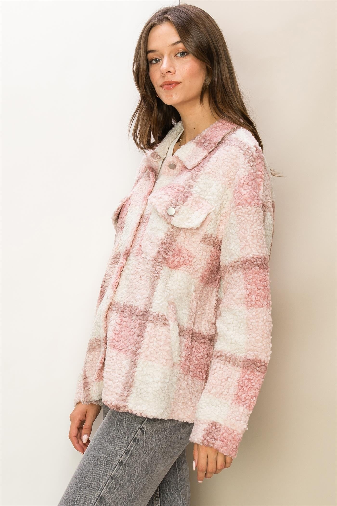 Mocha & Pink Outerwear