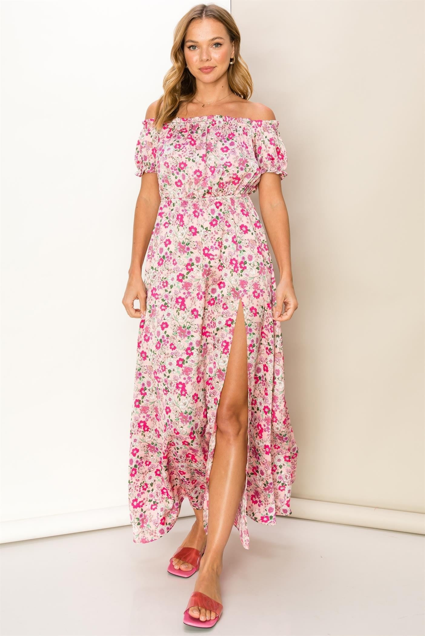 Pink Floral Dress