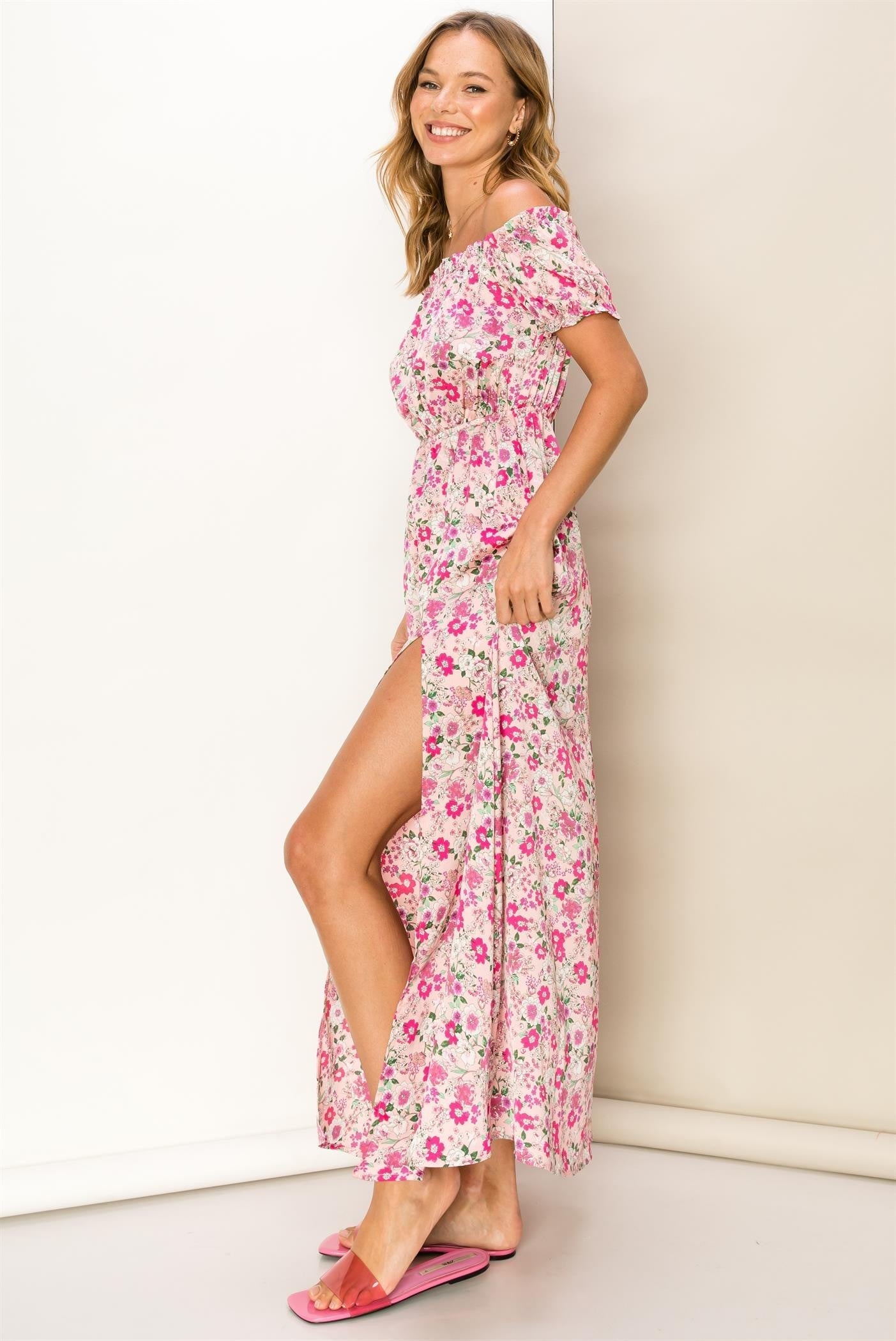 Pink Floral Dress