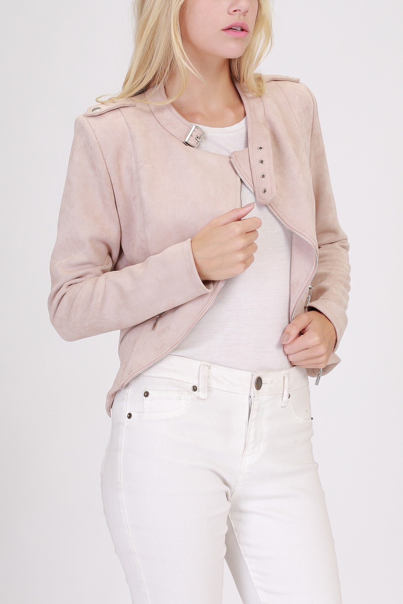 Beige Suede Jacket