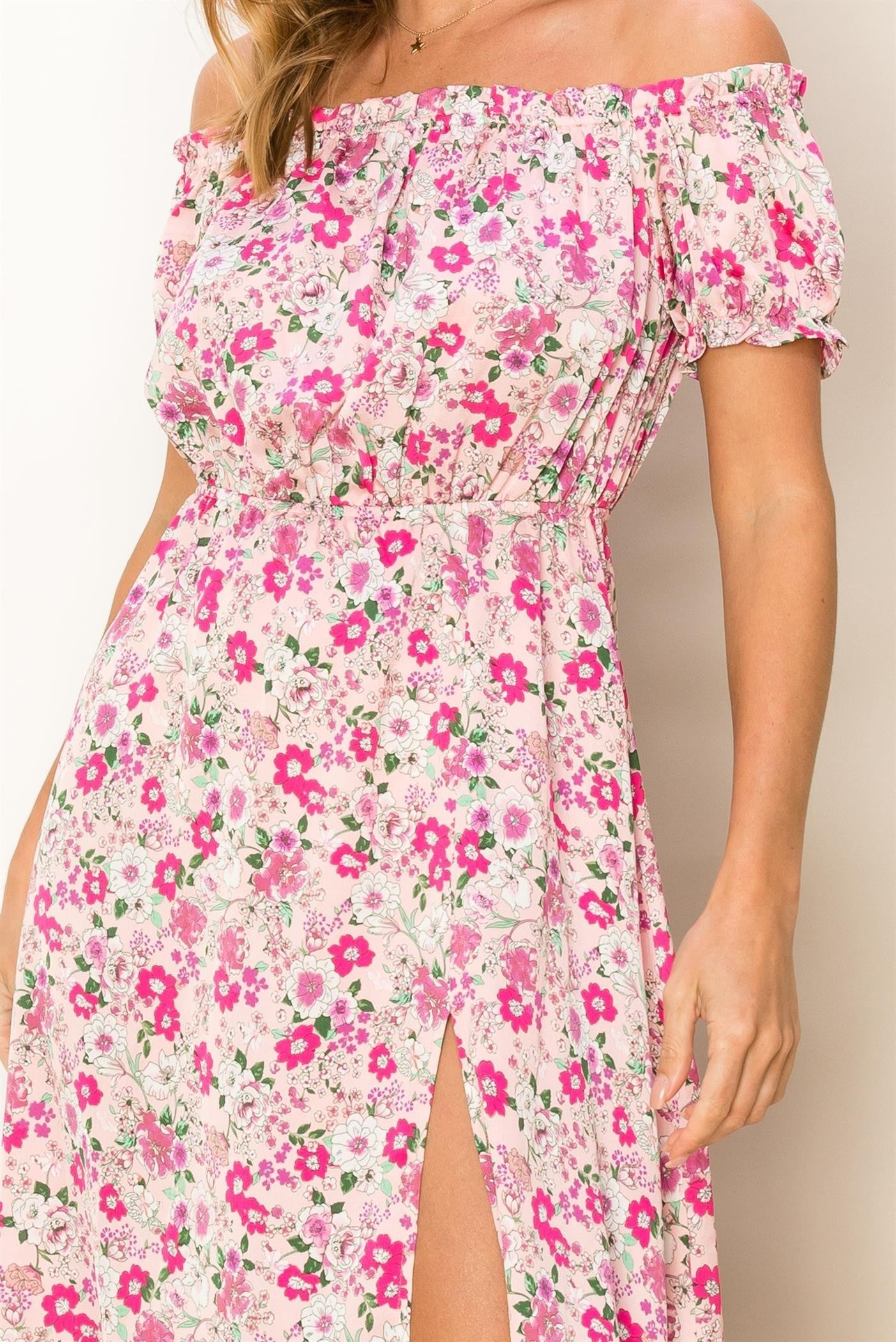 Pink Floral Dress