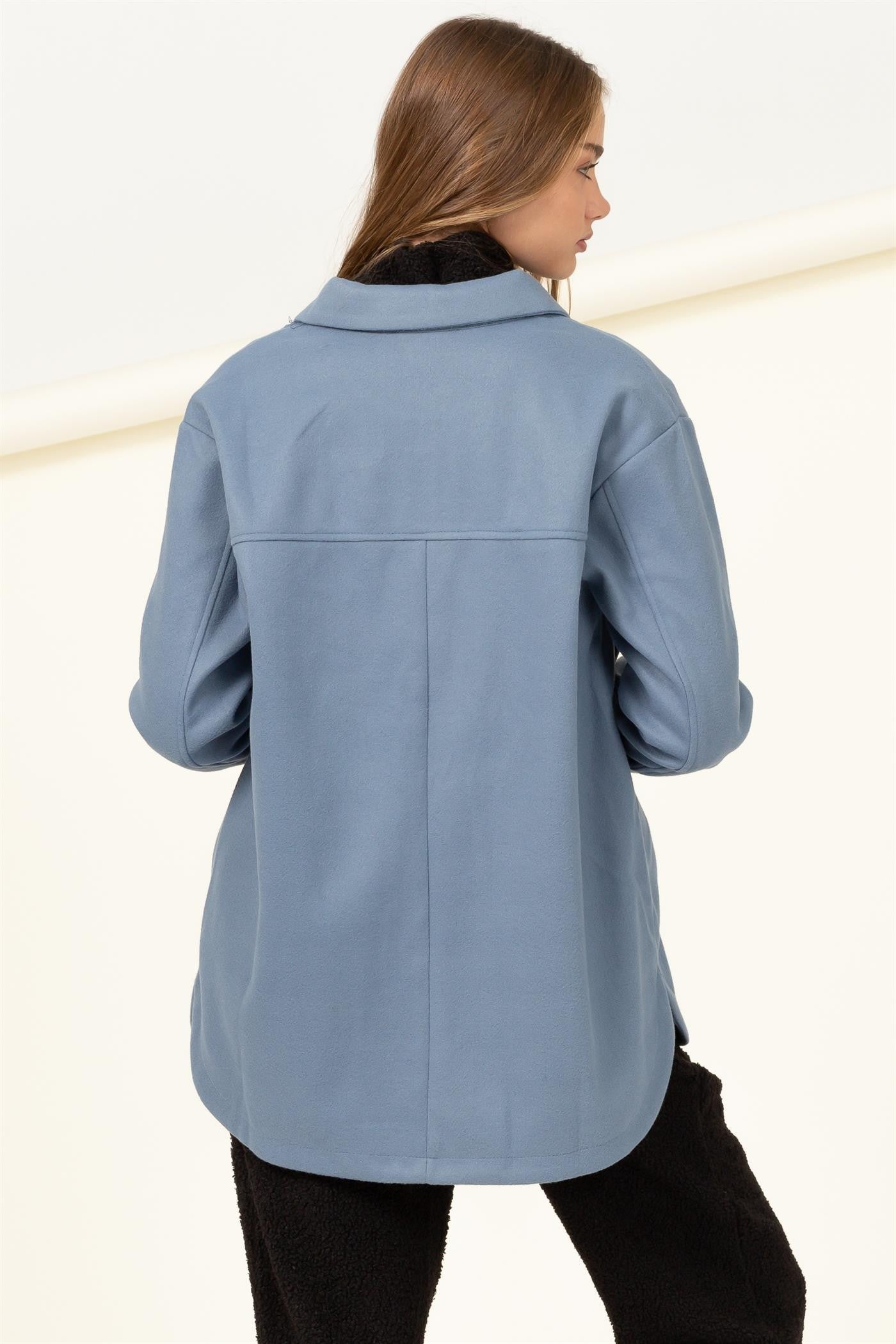 Zora Blue Shacket