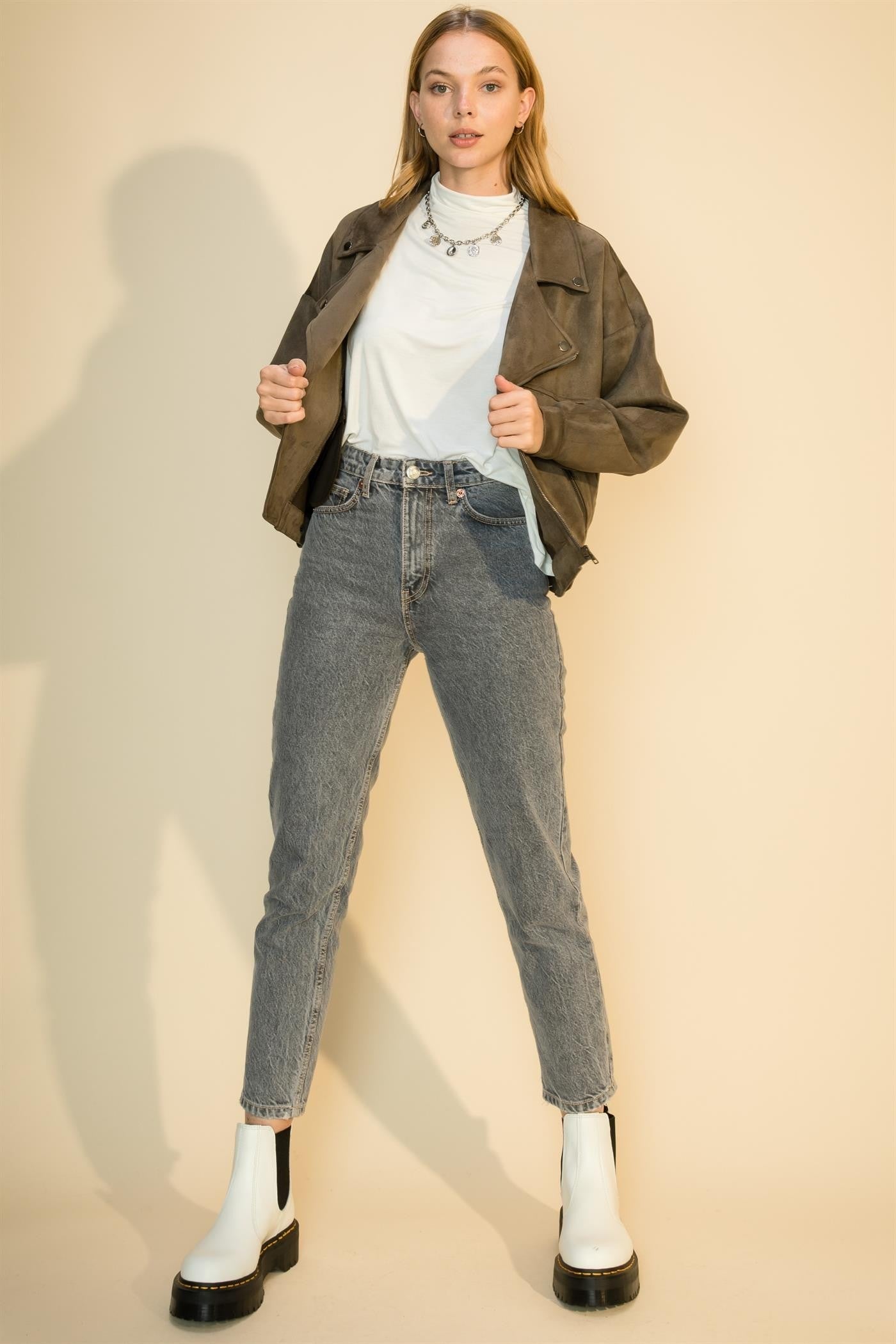 Olive Suede Jacket
