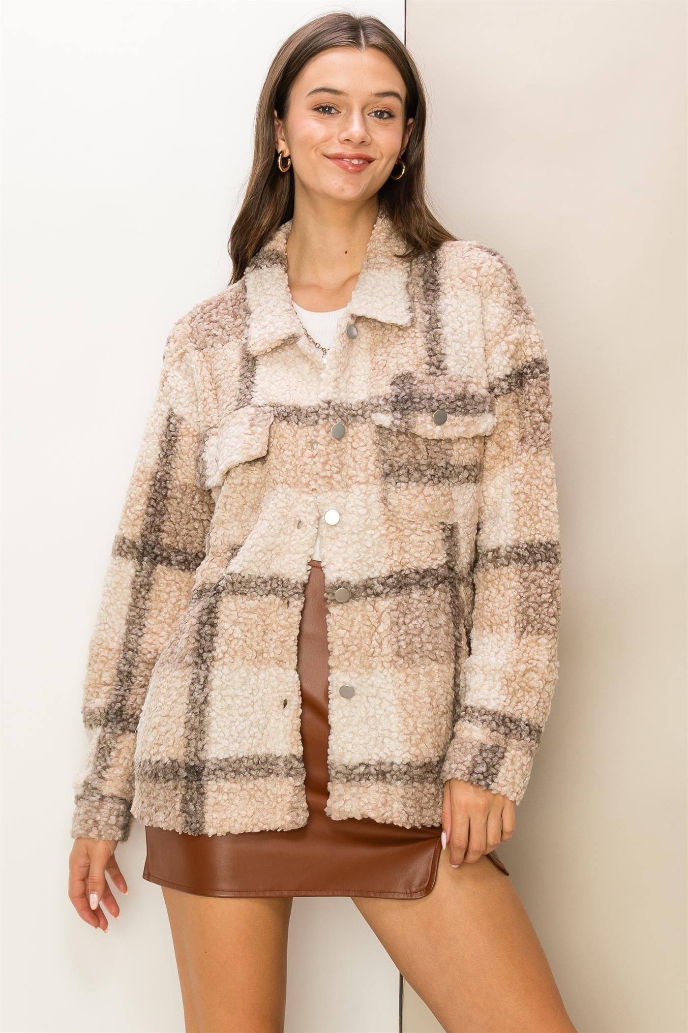 Mocha & Pink Outerwear