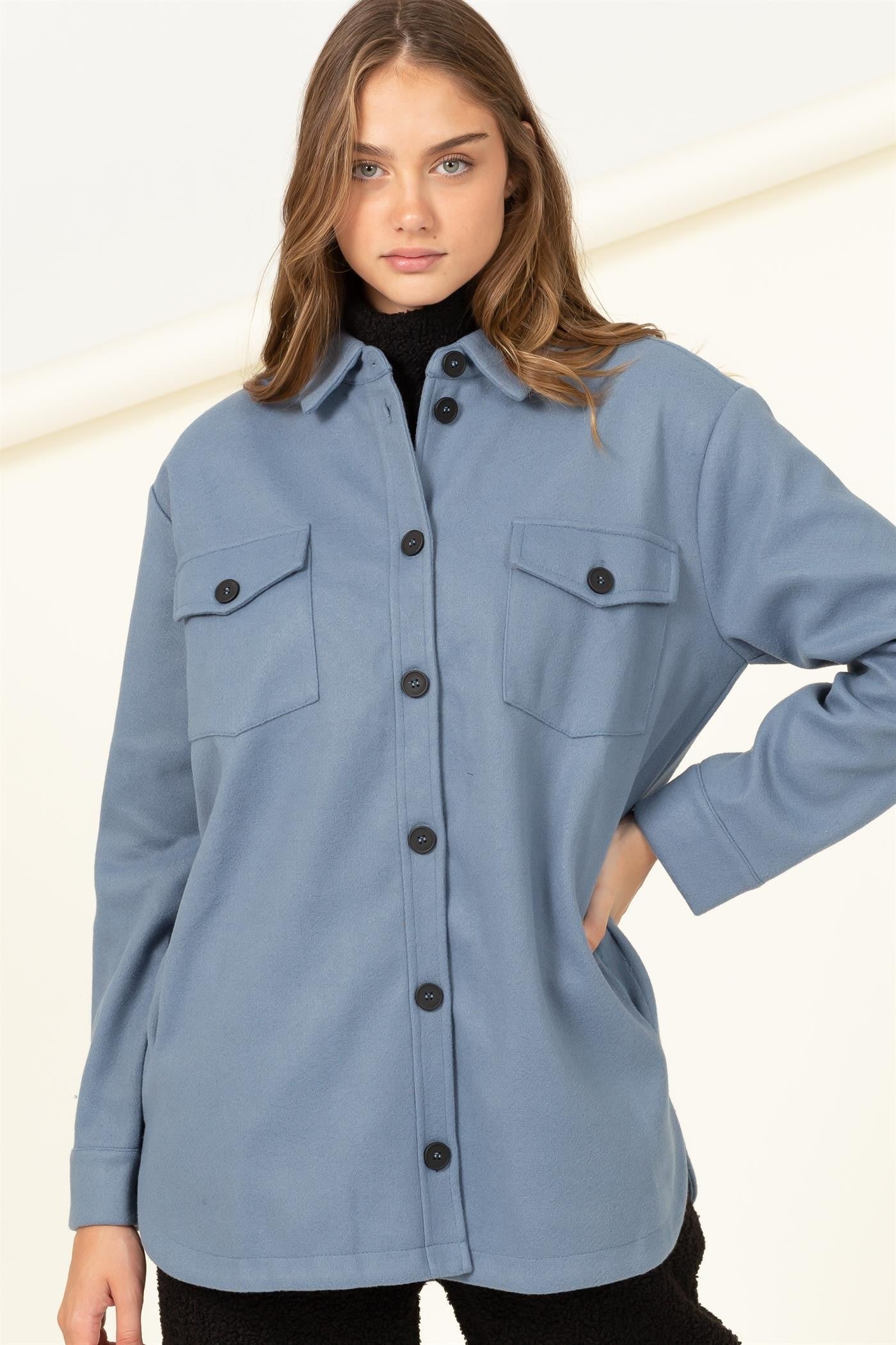 Zora Blue Shacket