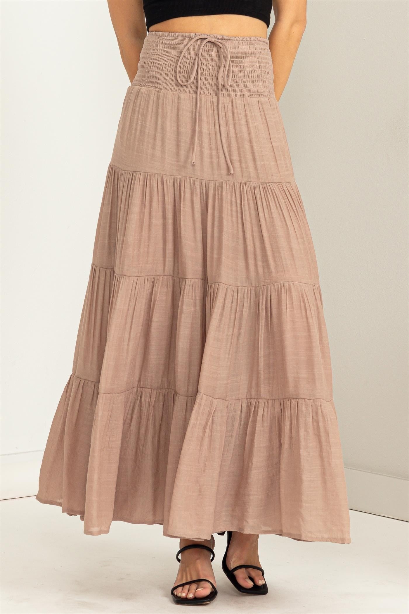 Taupe Maxi Skirt