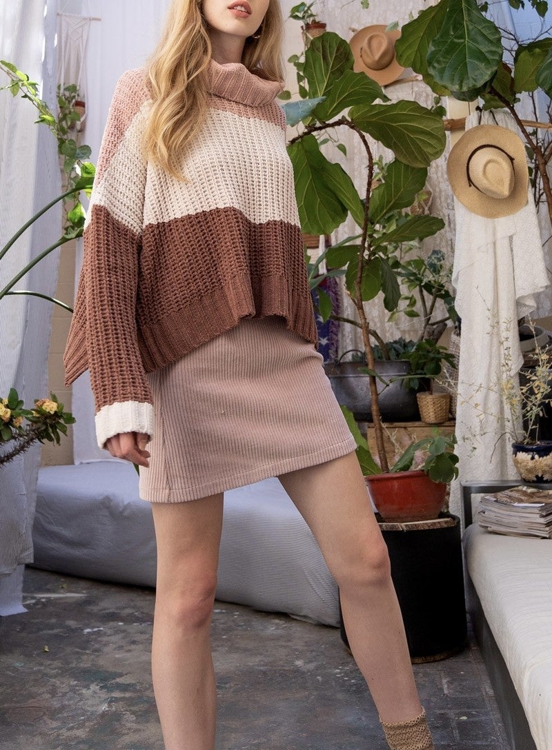 Claire Color Block Sweater