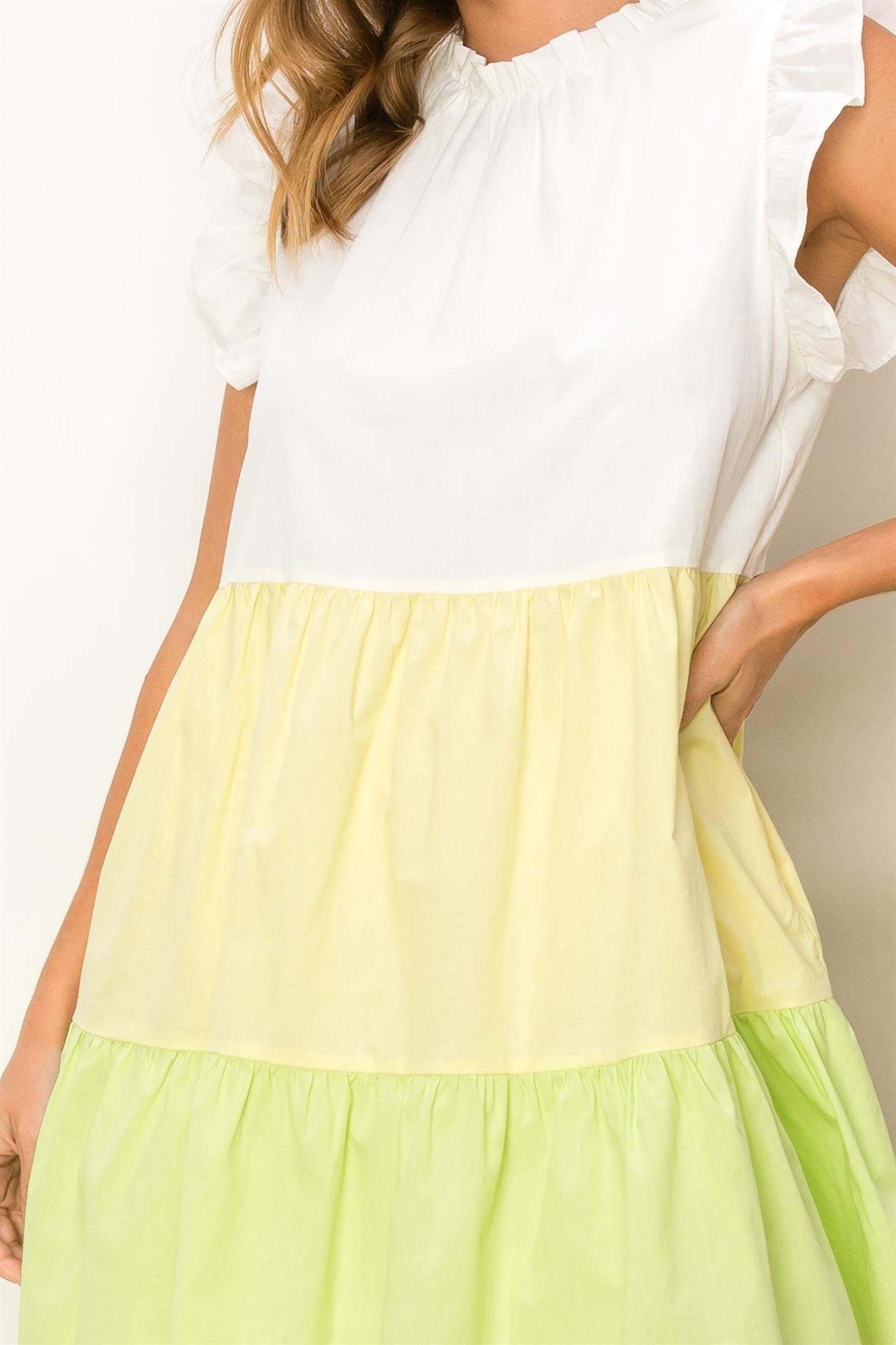 Multi Color Babydoll Dress
