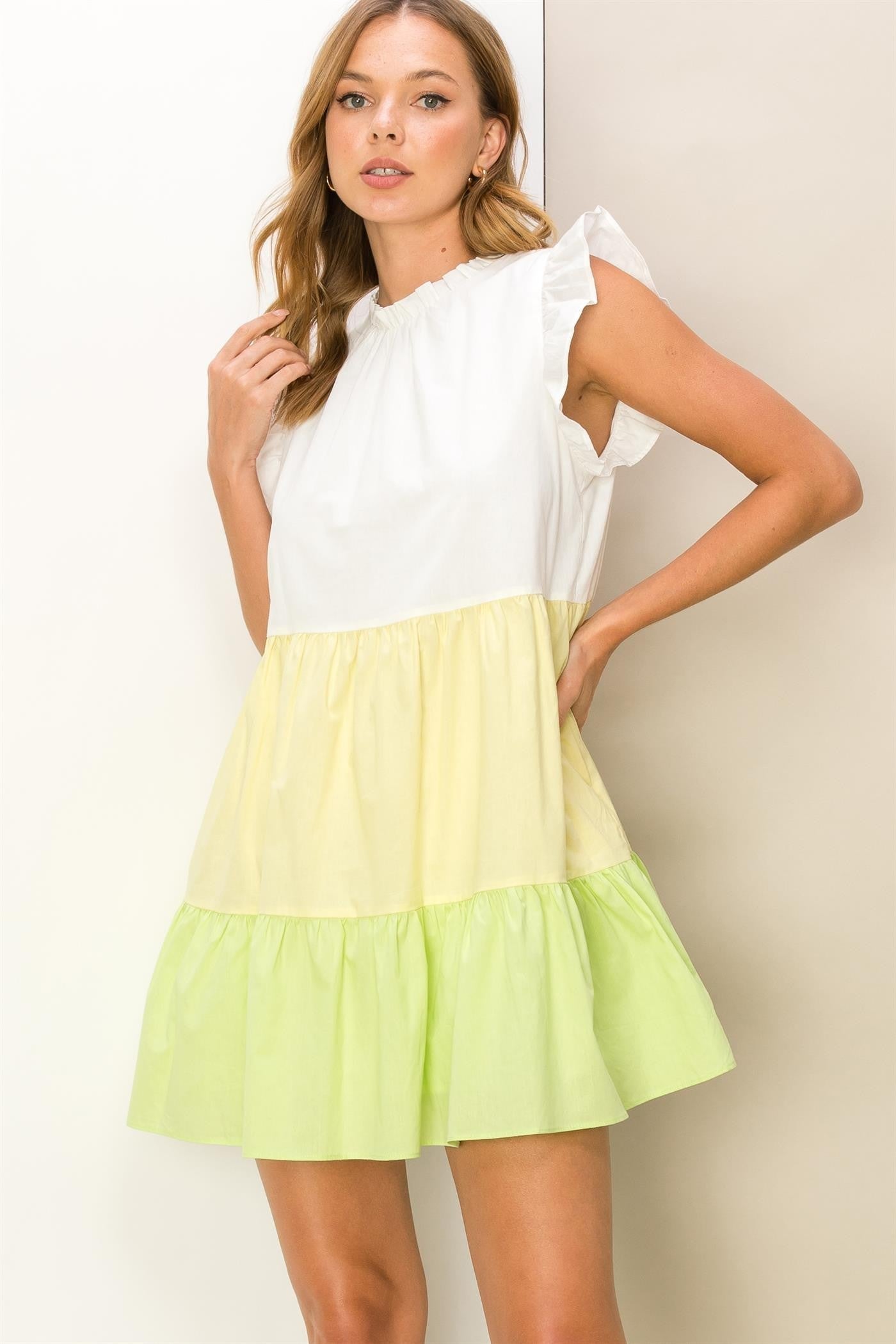 Multi Color Babydoll Dress