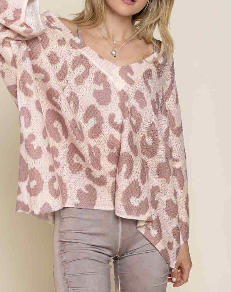 Blush Camo Sweater