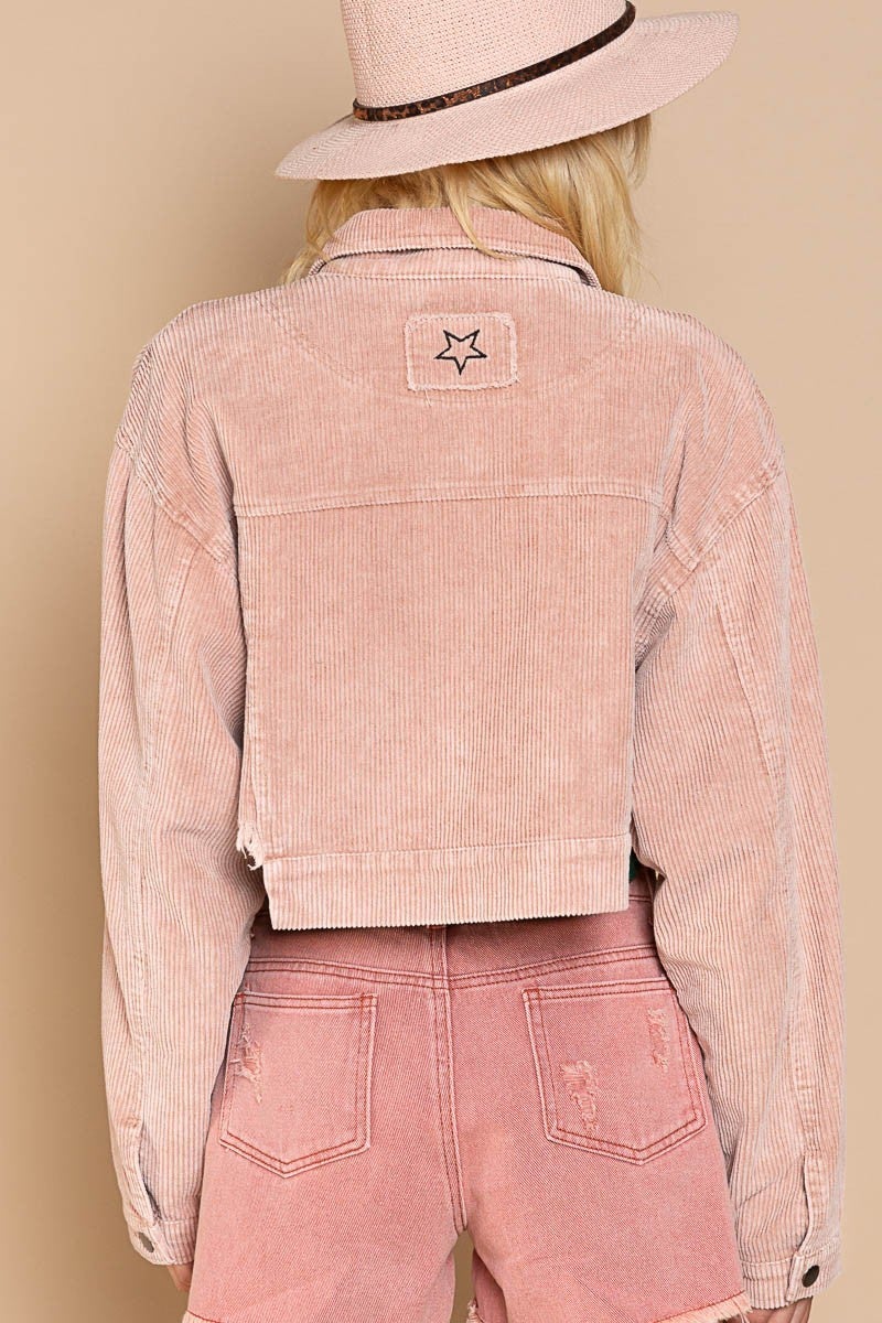 Cropped Corduroy Jacket