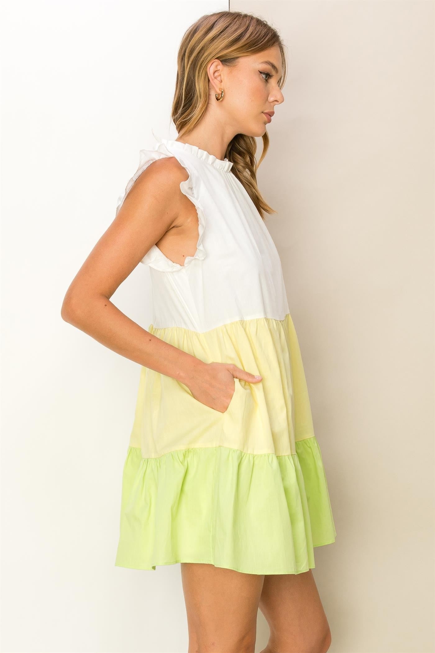 Multi Color Babydoll Dress