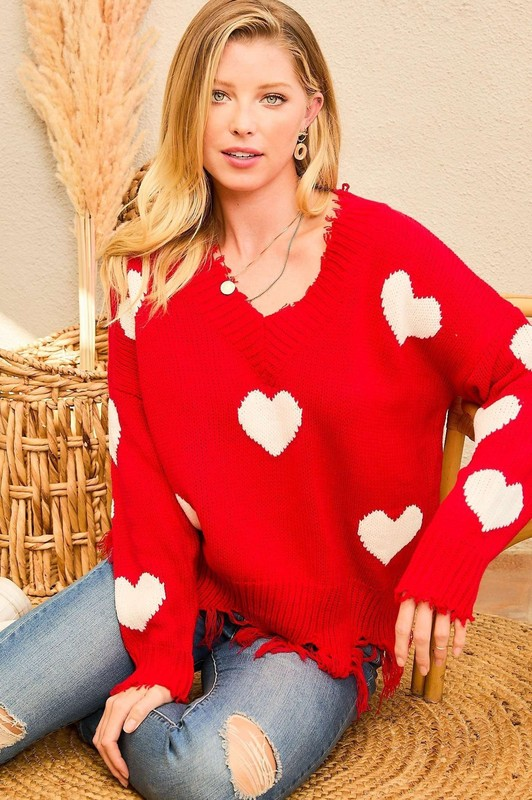 Red Heart Sweater