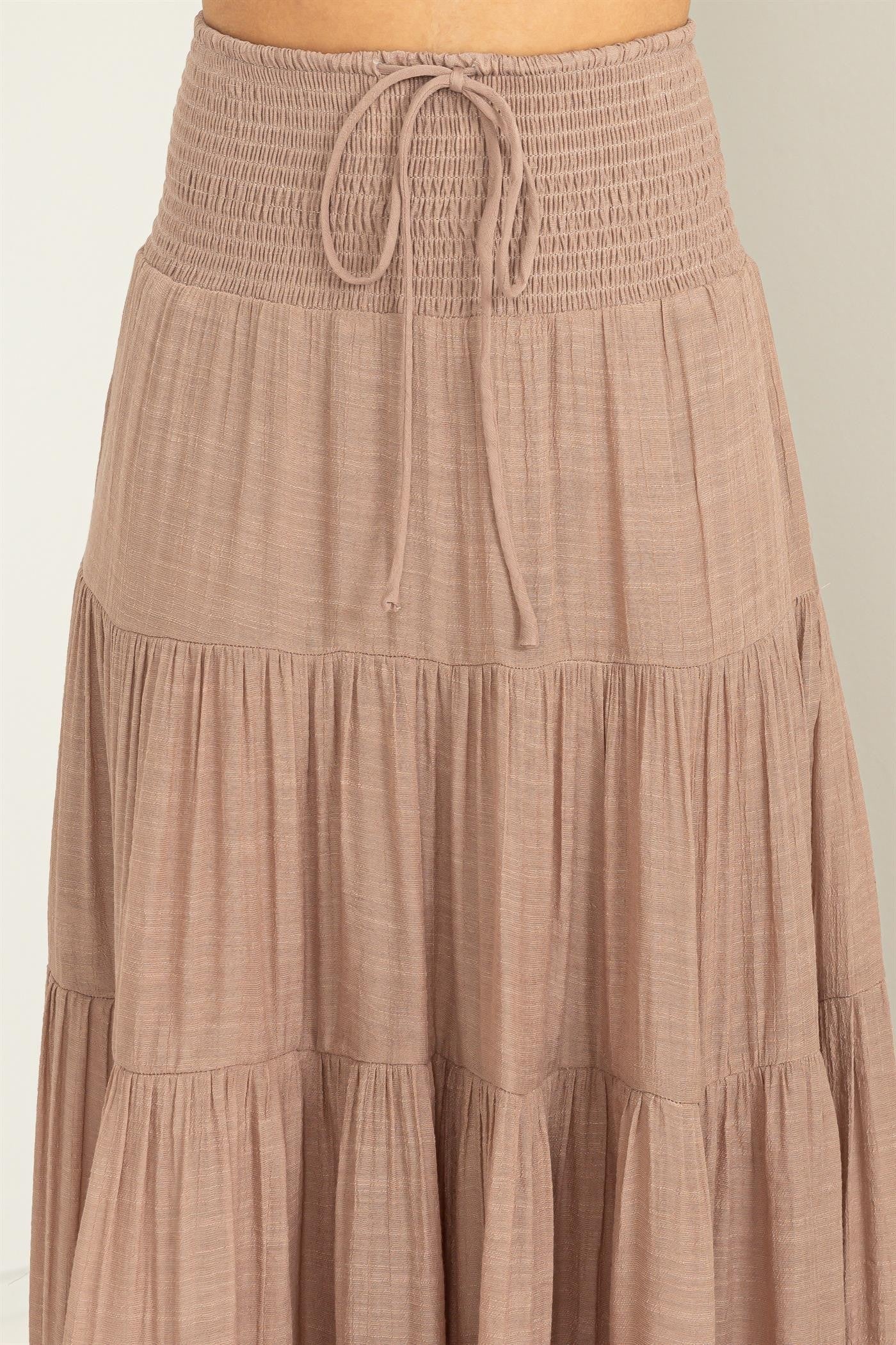 Taupe Maxi Skirt