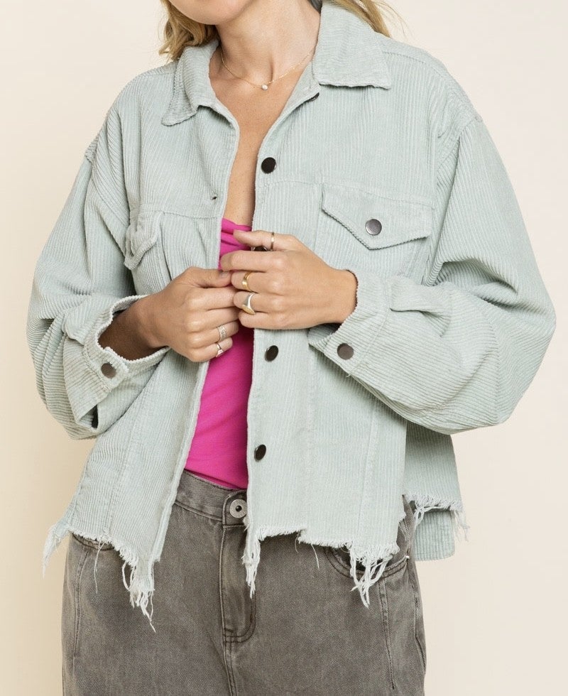 Sage Corduroy Jacket