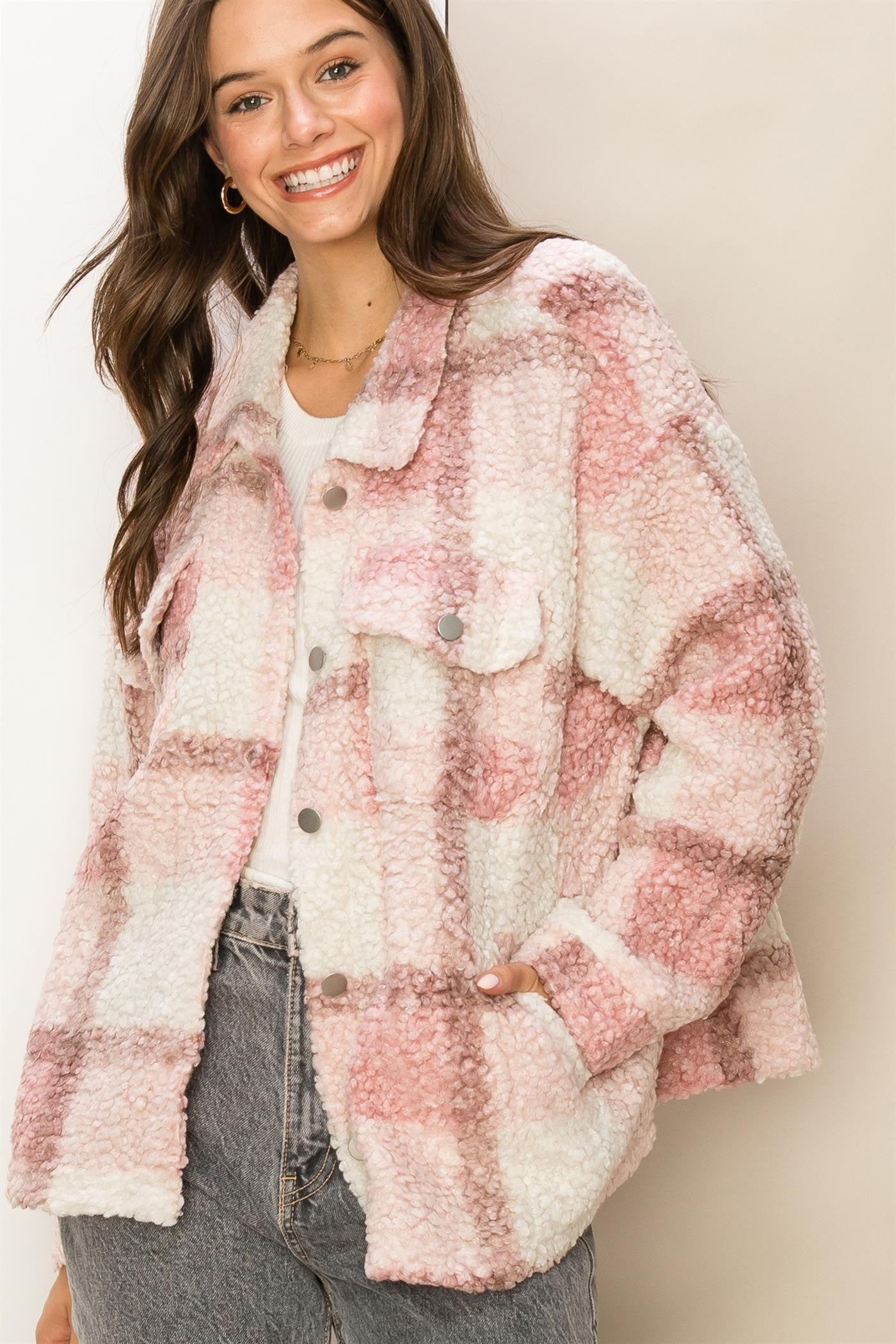 Mocha & Pink Outerwear