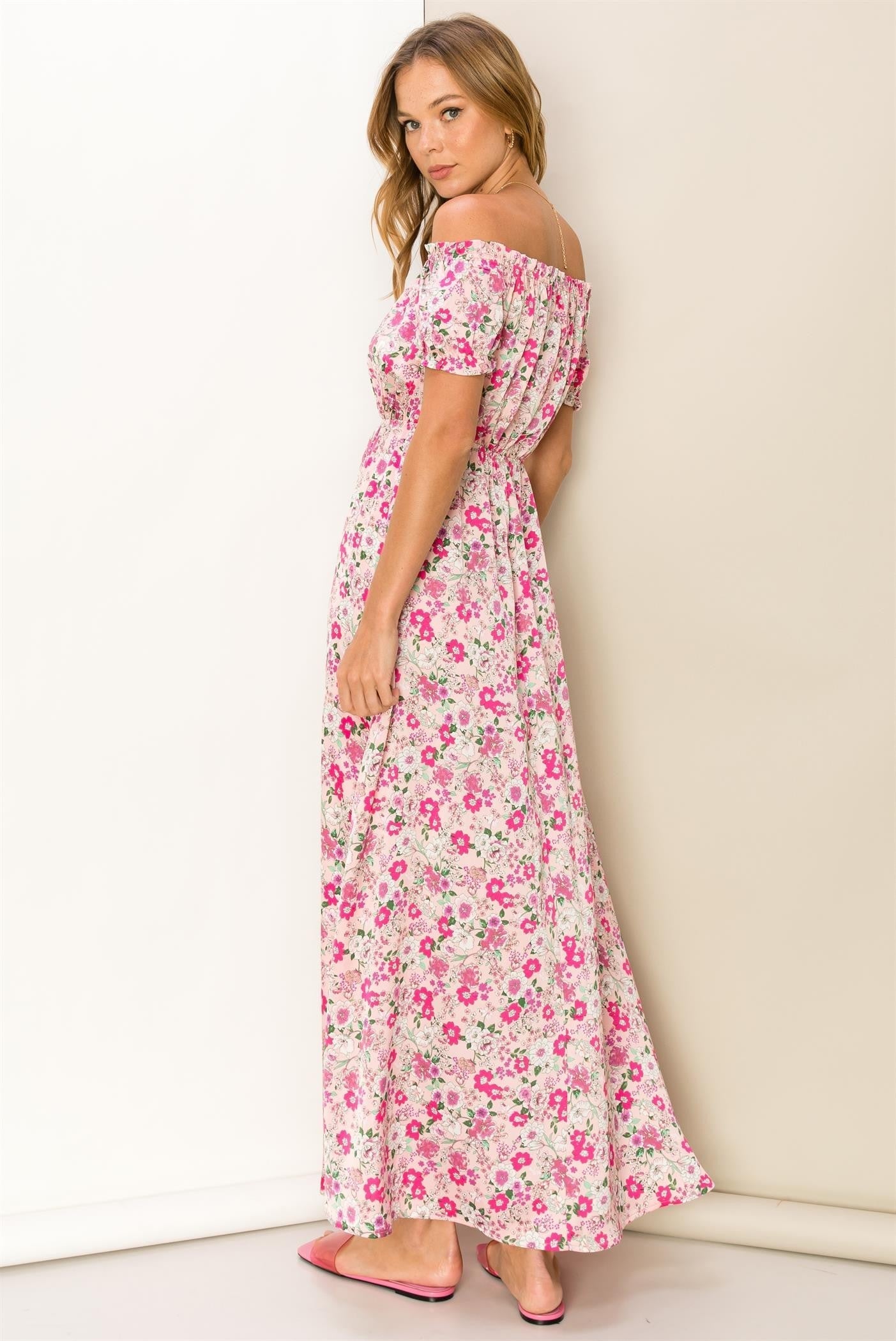 Pink Floral Dress
