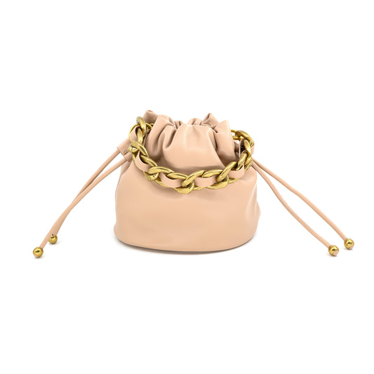 Beige Cinch Purse