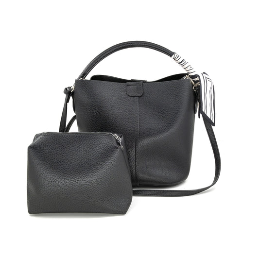 Black Large Bucket Bag